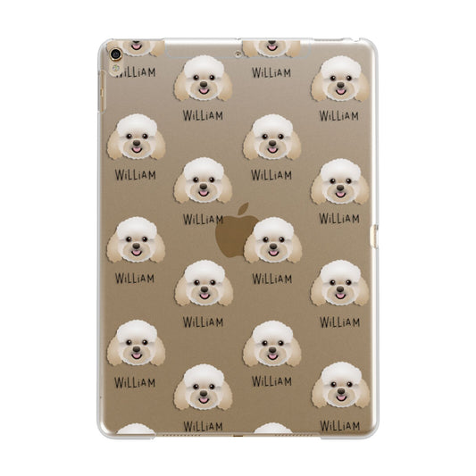 Bich poo Icon with Name Apple iPad Gold Case