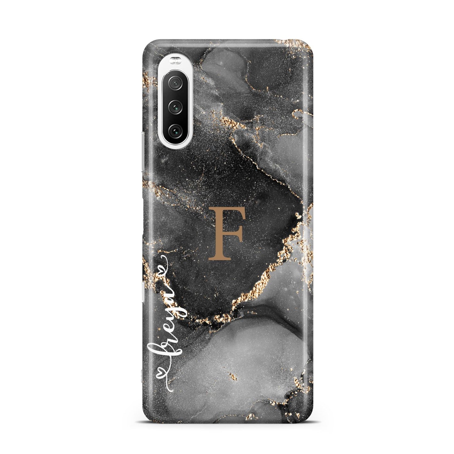Black Marble Sony Xperia 10 III Case