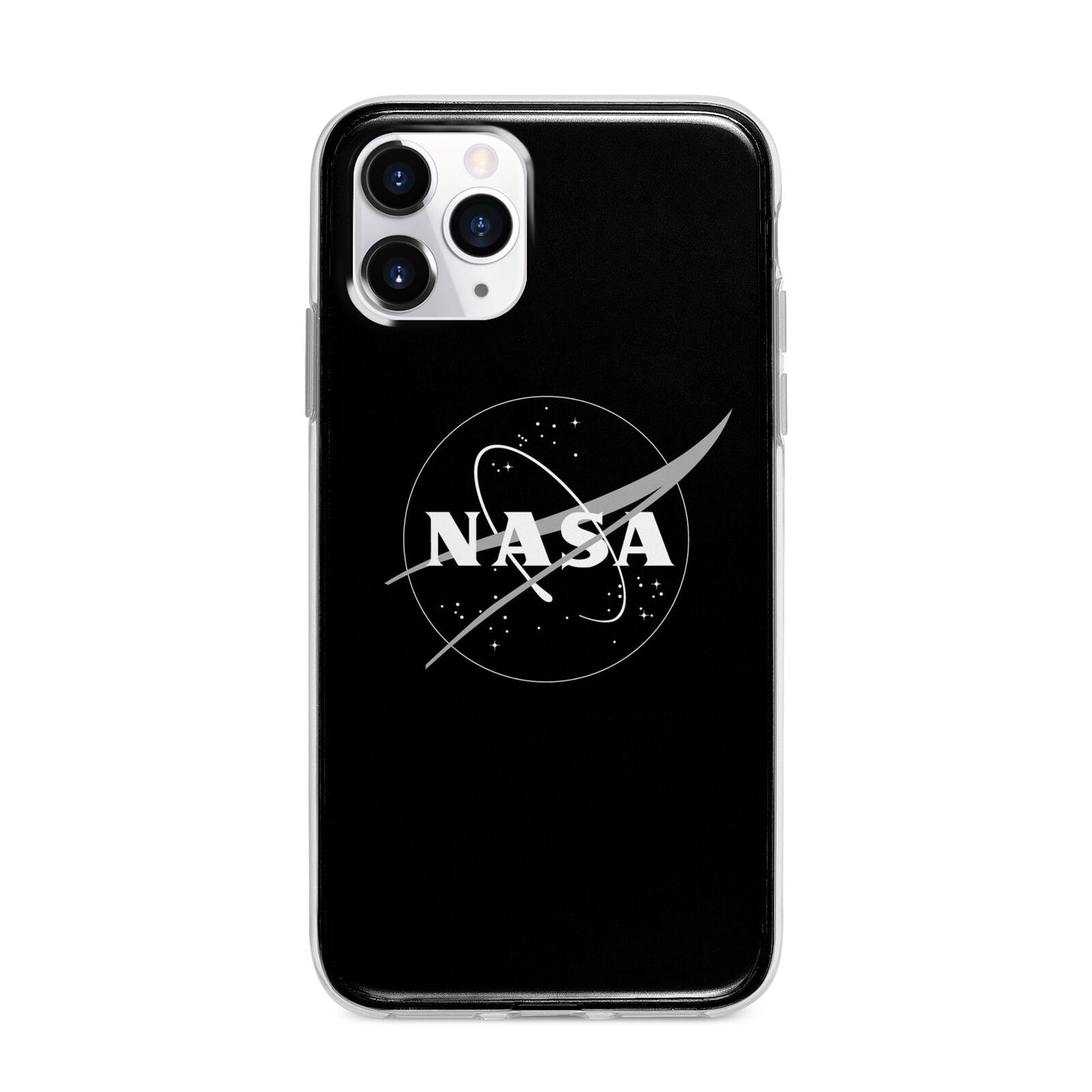 Black NASA Meatball Apple iPhone 11 Pro Max in Silver with Bumper Case