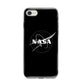 Black NASA Meatball iPhone 8 Bumper Case on Silver iPhone