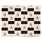 Black Neutral Personalised Initial Personalised Wrapping Paper Alternative