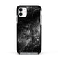 Black Space Apple iPhone 11 in White with Black Impact Case