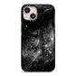 Black Space iPhone 13 Black Impact Case on Silver phone