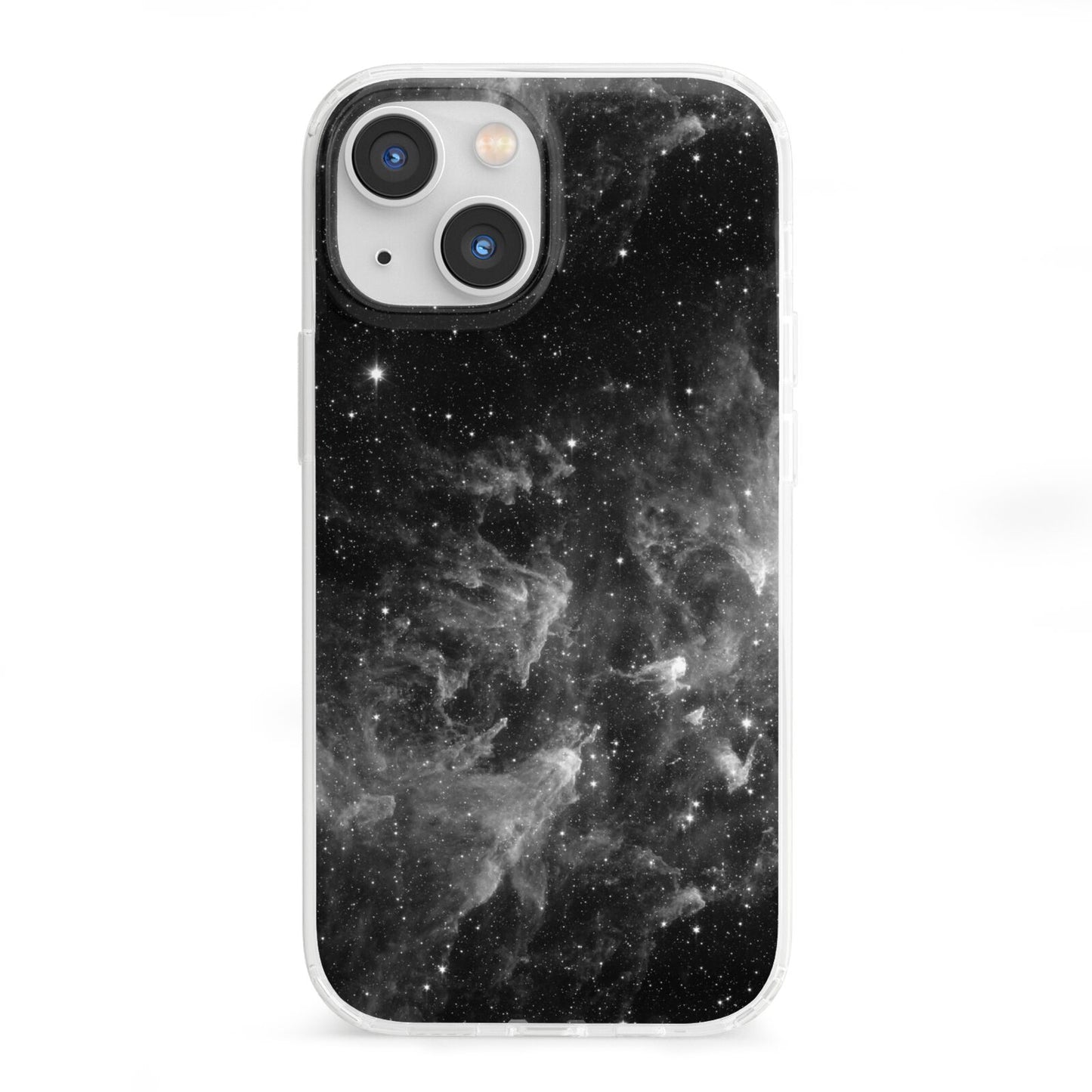 Black Space iPhone 13 Mini Clear Bumper Case