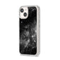 Black Space iPhone 14 Clear Tough Case Starlight Angled Image