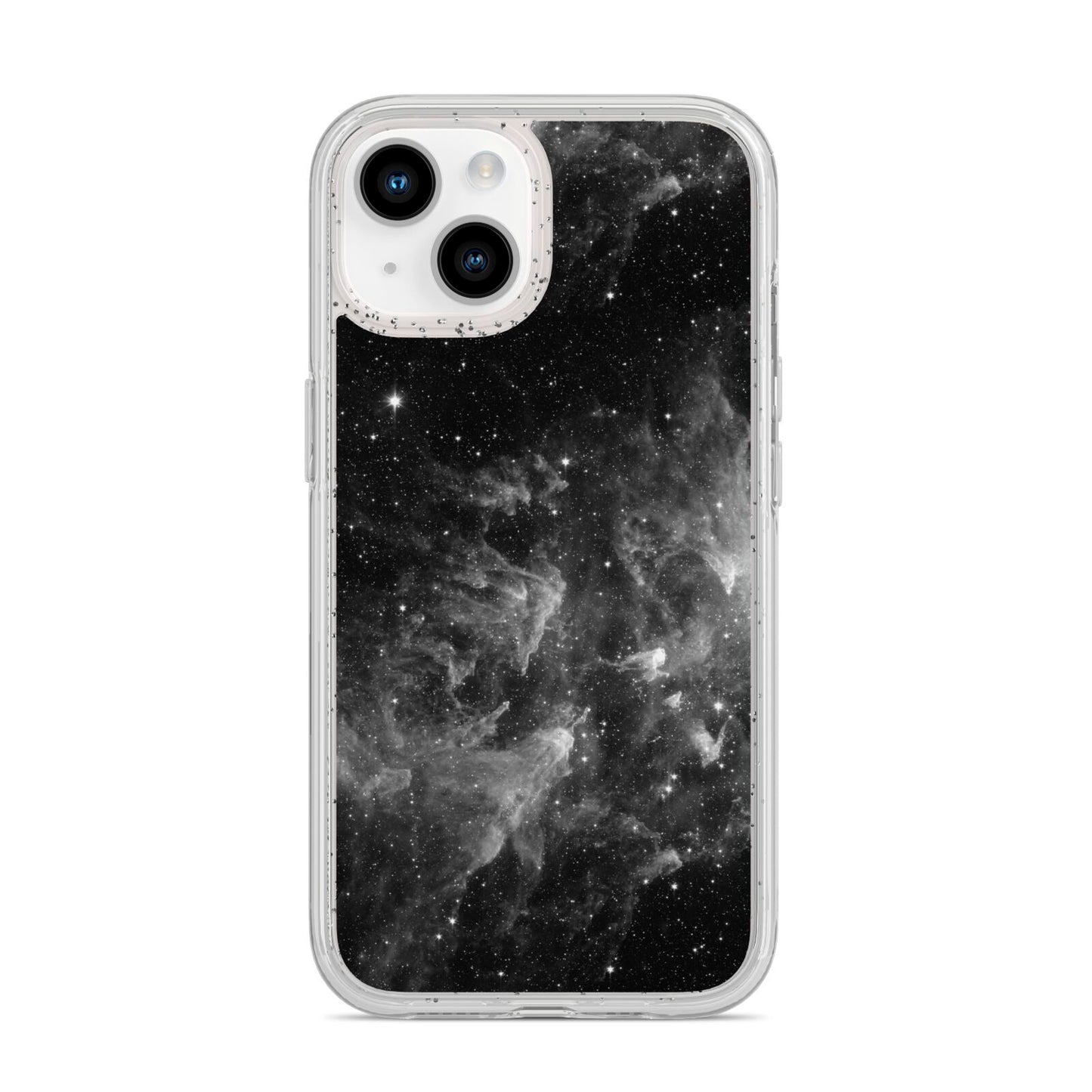 Black Space iPhone 14 Glitter Tough Case Starlight