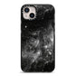 Black Space iPhone 14 Plus Black Impact Case on Silver phone