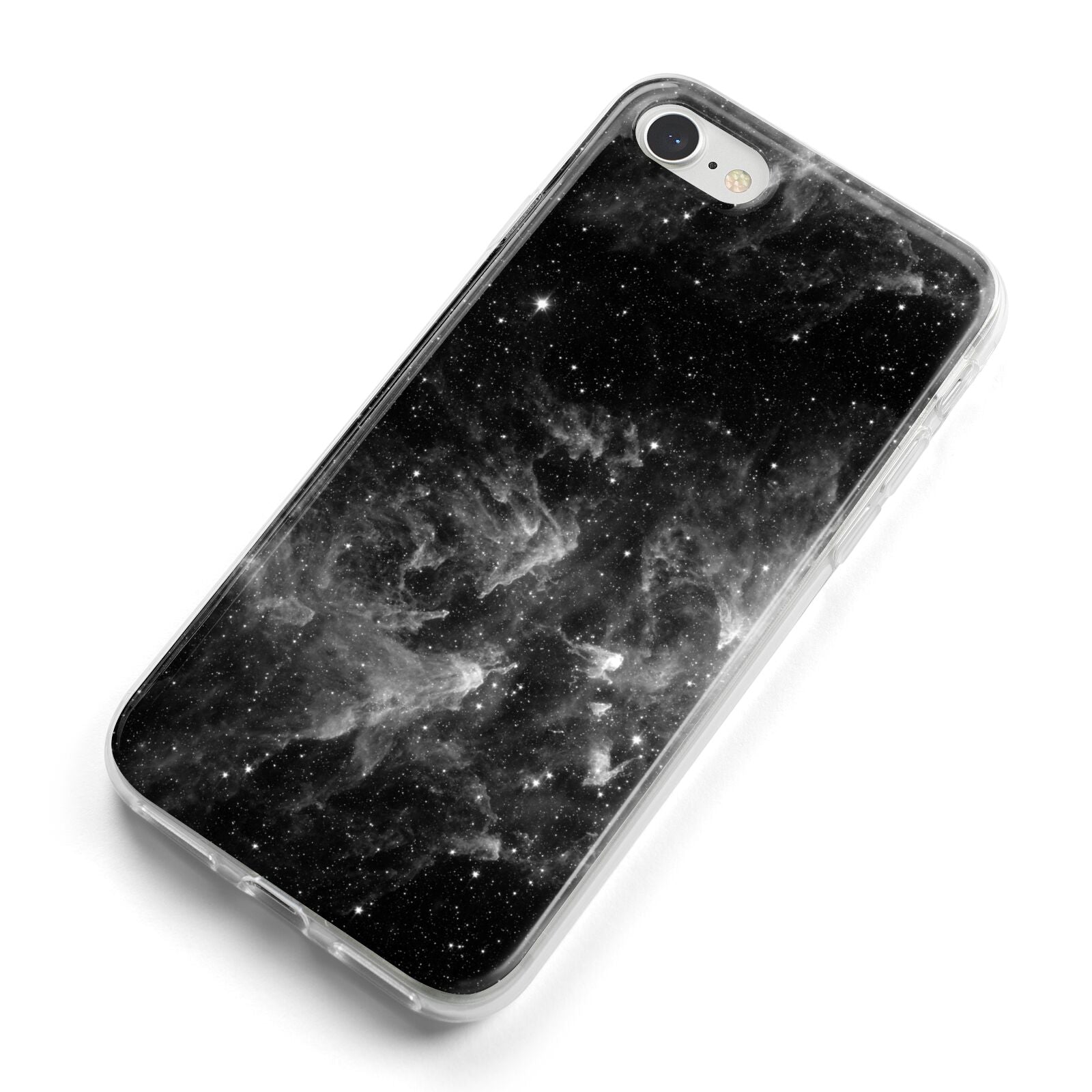 Black Space iPhone 8 Bumper Case on Silver iPhone Alternative Image