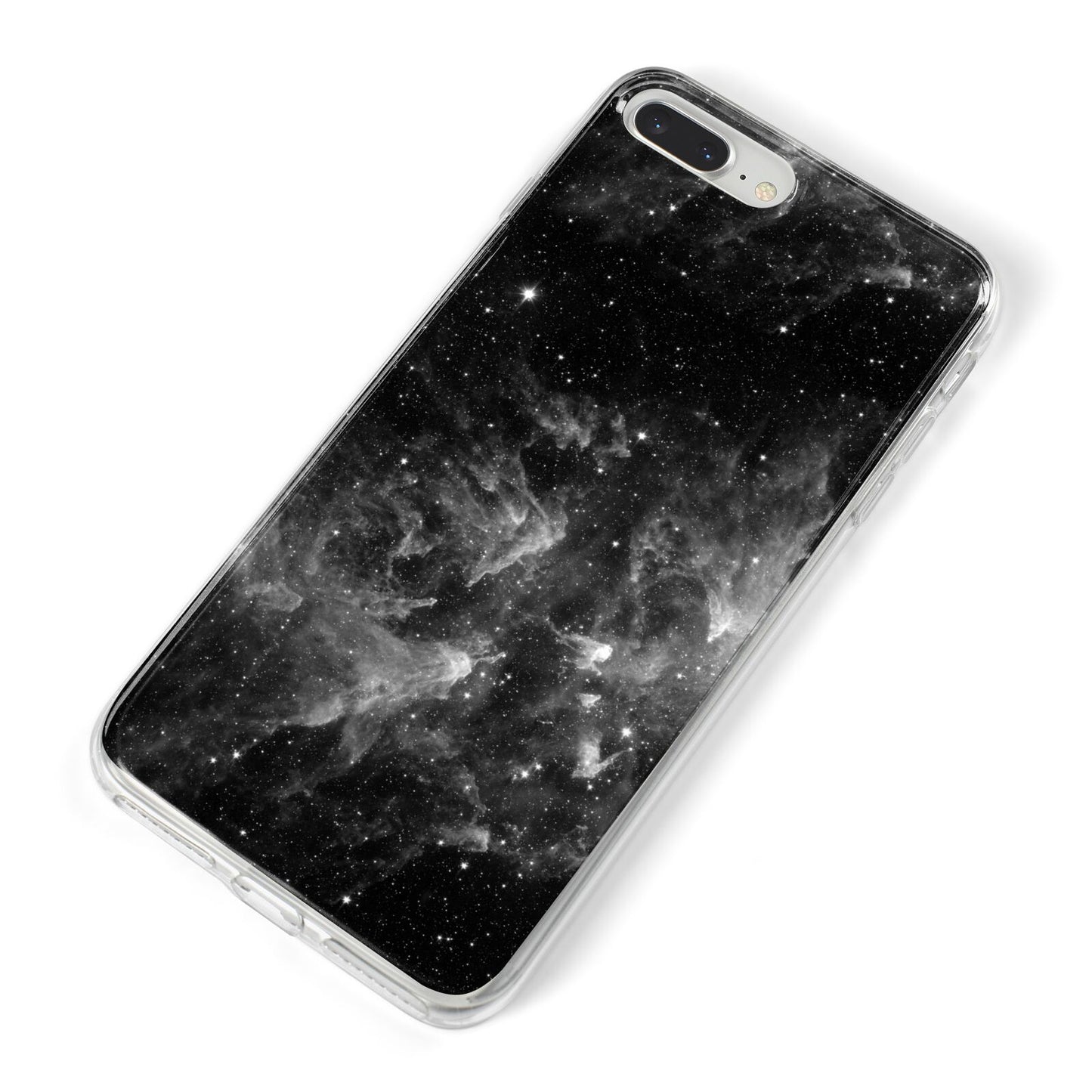Black Space iPhone 8 Plus Bumper Case on Silver iPhone Alternative Image