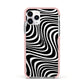 Black Wave Apple iPhone 11 Pro in Silver with Pink Impact Case