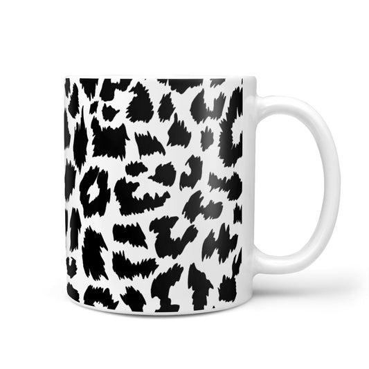 Black White Leopard Print 10oz Mug