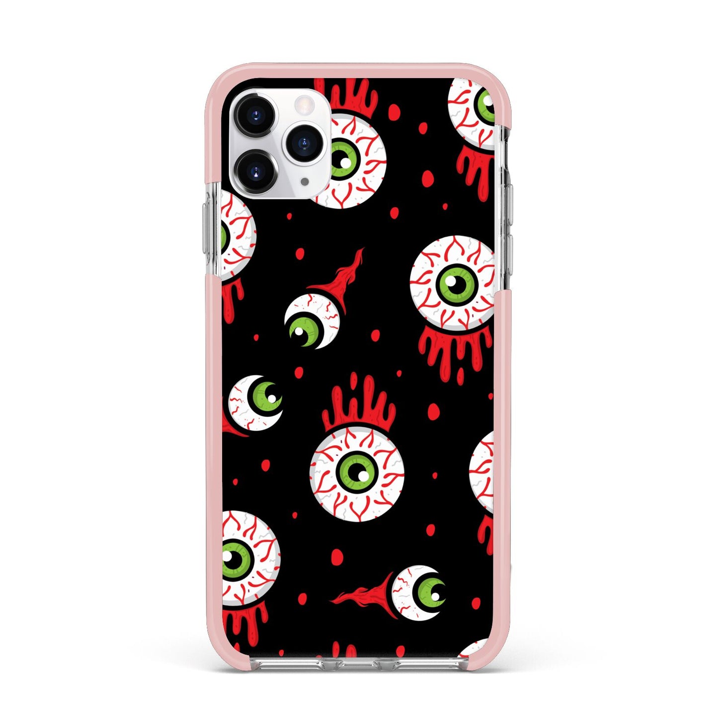 Bleeding Eyeballs iPhone 11 Pro Max Impact Pink Edge Case