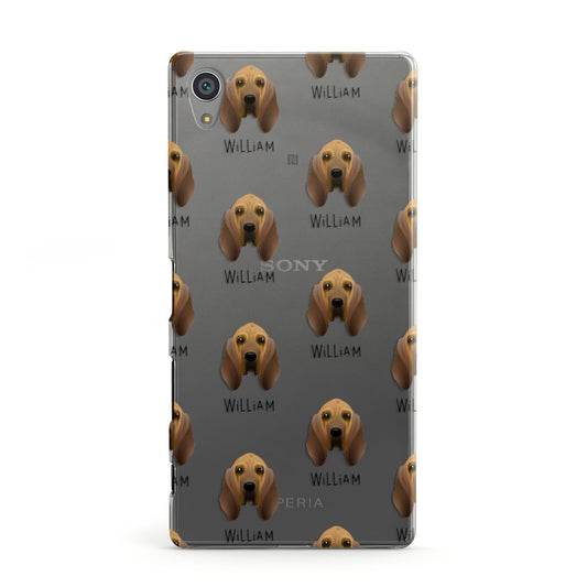 Bloodhound Icon with Name Sony Xperia Case
