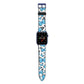 Blue Butterfly Apple Watch Strap with Blue Hardware