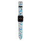Blue Butterfly Apple Watch Strap with Space Grey Hardware