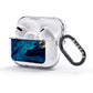 Blue Lagoon Marble AirPods Glitter Case 3rd Gen Side Image