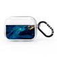 Blue Lagoon Marble AirPods Pro Clear Case
