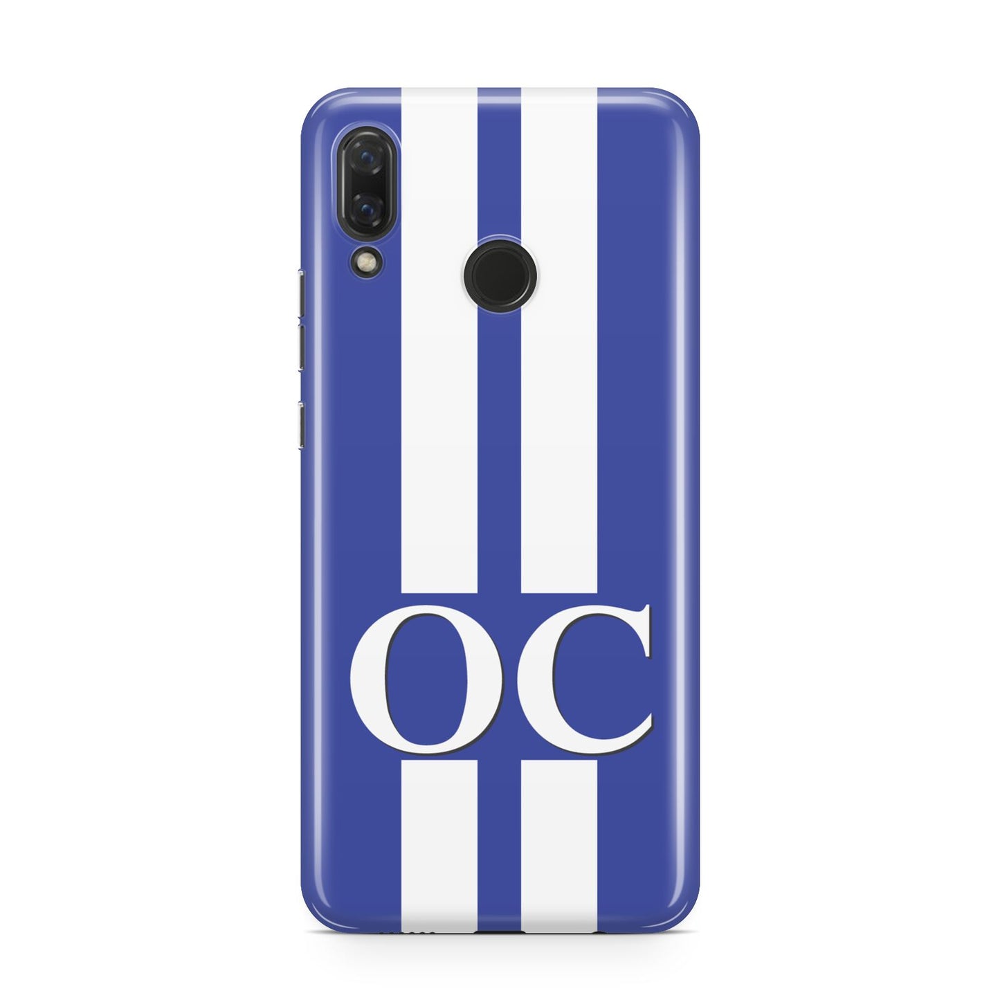 Blue Personalised Initials Huawei Nova 3 Phone Case