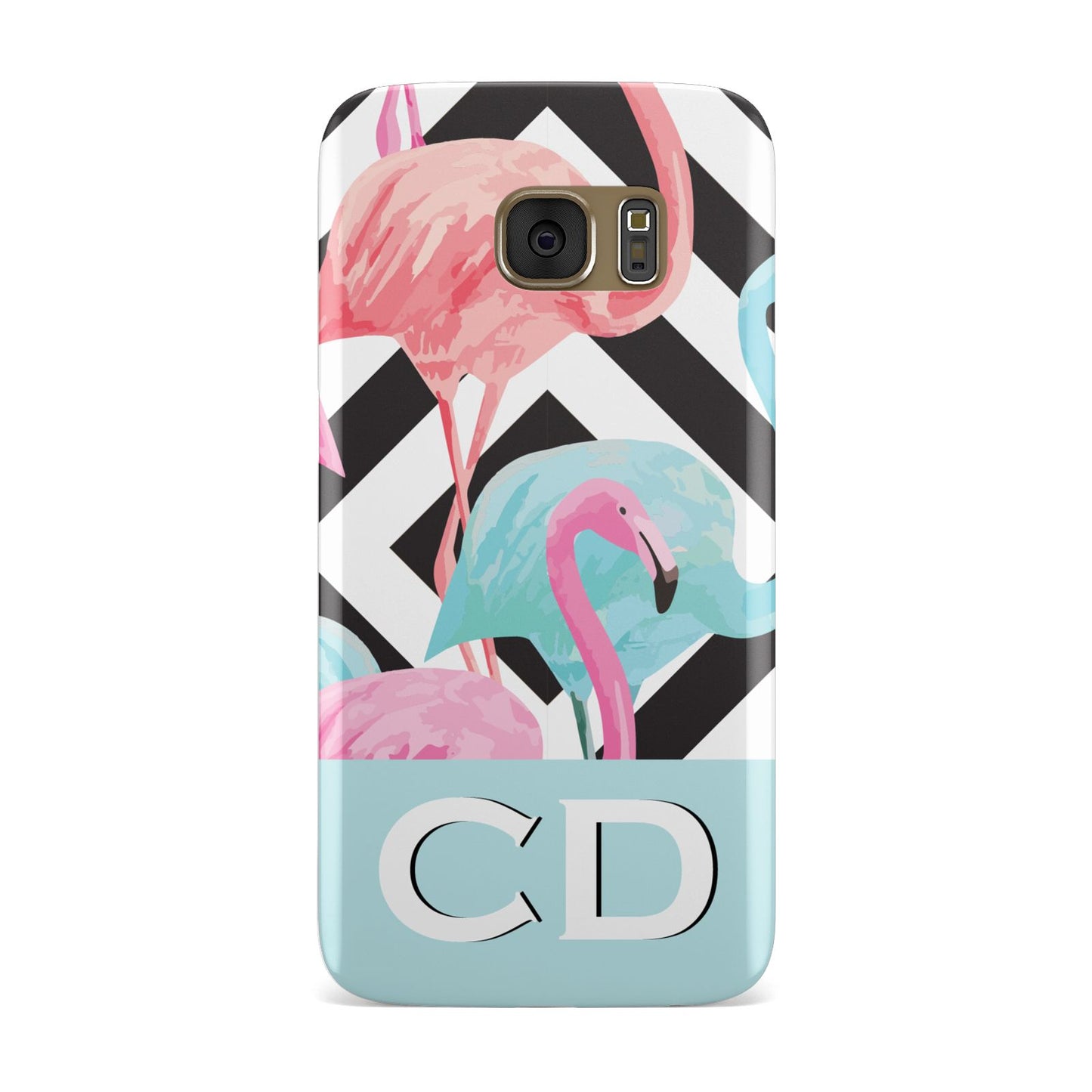 Blue Pink Flamingos Samsung Galaxy Case