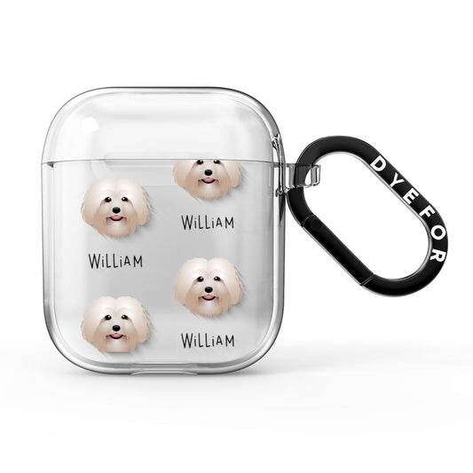 Bolognese Icon with Name AirPods Clear Case