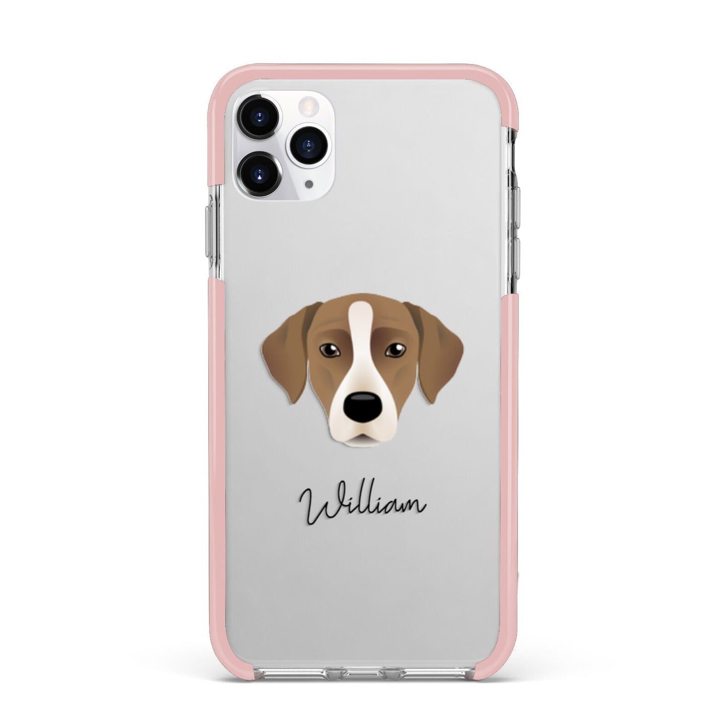 Borador Personalised iPhone 11 Pro Max Impact Pink Edge Case