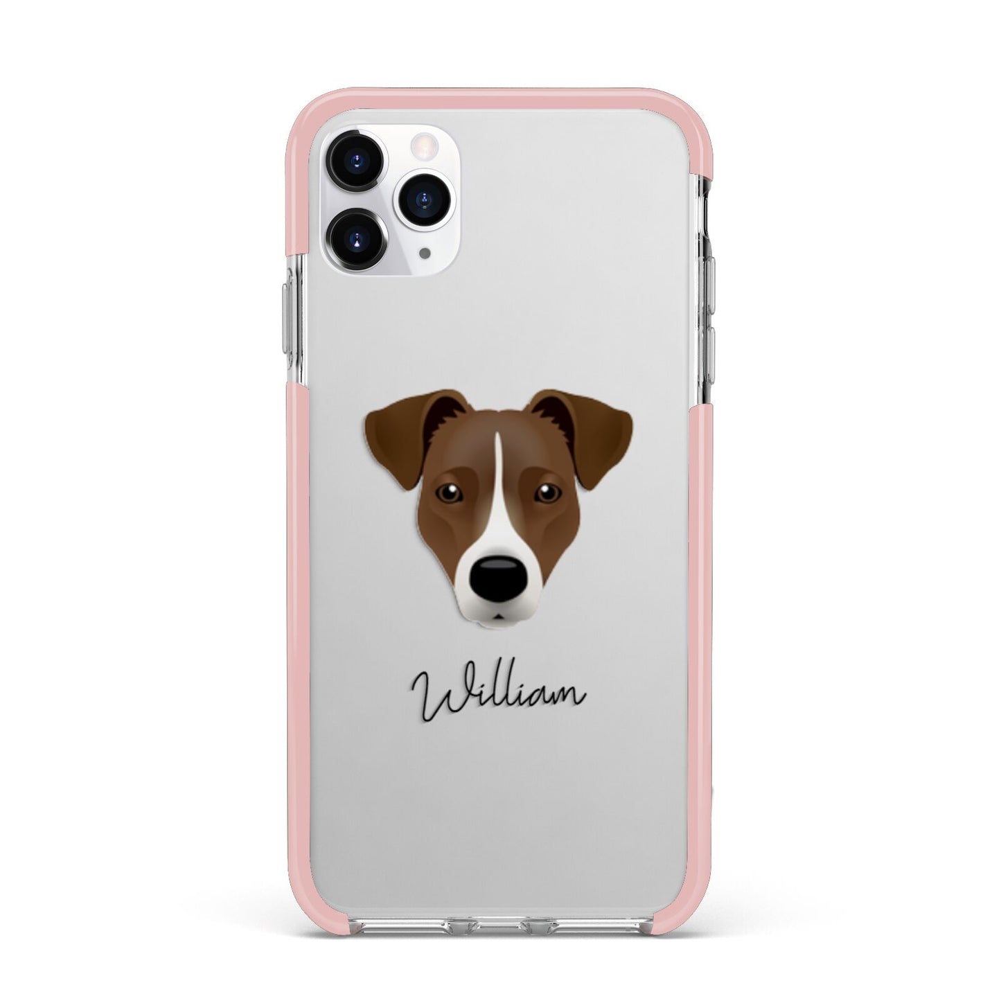 Border Jack Personalised iPhone 11 Pro Max Impact Pink Edge Case