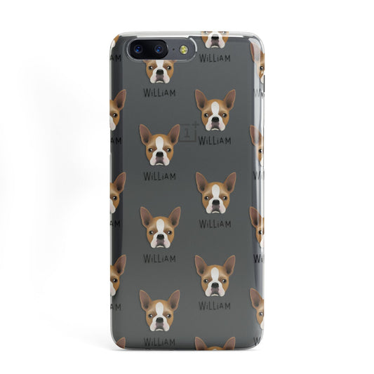 Boston Terrier Icon with Name OnePlus Case