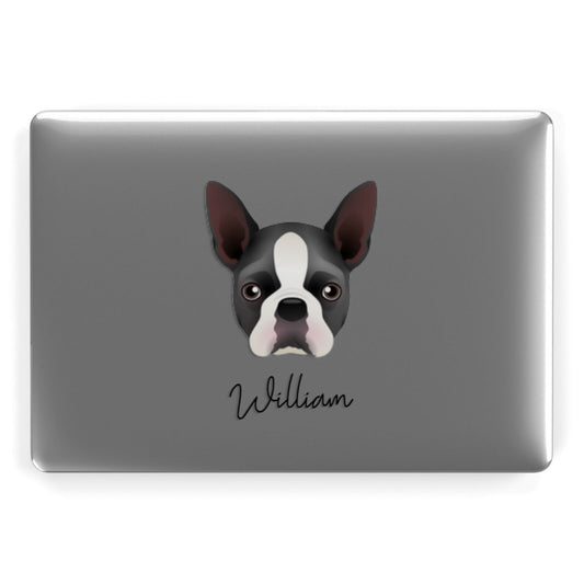 Boston Terrier Personalised Apple MacBook Case