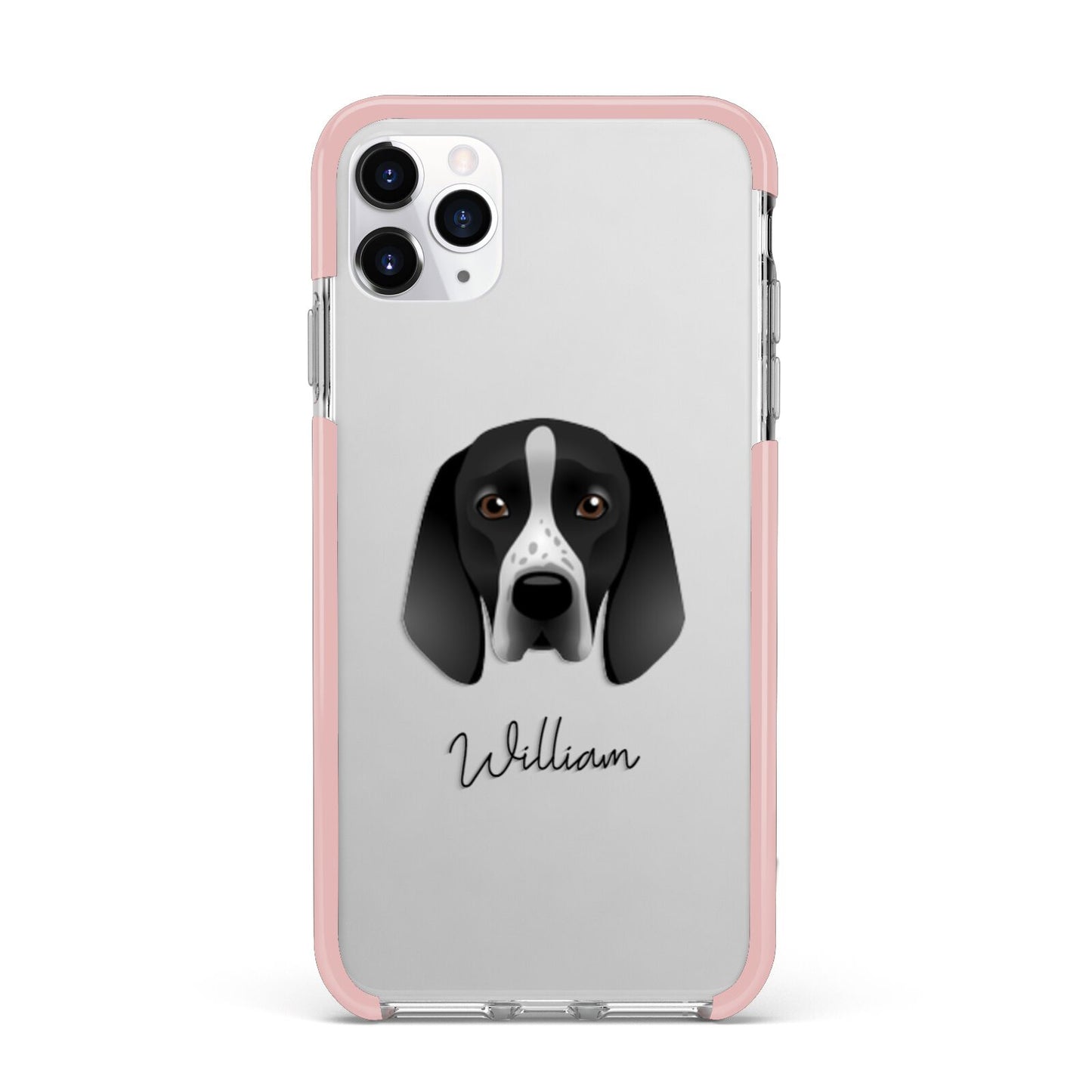 Braque D Auvergne Personalised iPhone 11 Pro Max Impact Pink Edge Case