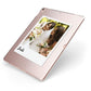 Bridal Photo Apple iPad Case on Rose Gold iPad Side View