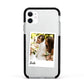 Bridal Photo Apple iPhone 11 in White with Black Impact Case
