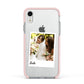 Bridal Photo Apple iPhone XR Impact Case Pink Edge on Silver Phone