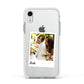 Bridal Photo Apple iPhone XR Impact Case White Edge on Silver Phone