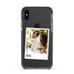 Bridal Photo Apple iPhone Xs Impact Case Black Edge on Black Phone