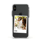 Bridal Photo Apple iPhone Xs Impact Case White Edge on Black Phone