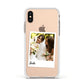 Bridal Photo Apple iPhone Xs Impact Case White Edge on Gold Phone