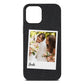 Bridal Photo Black Pebble Leather iPhone 12 Pro Max Case