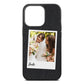 Bridal Photo Black Pebble Leather iPhone 13 Pro Case