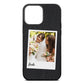 Bridal Photo Black Pebble Leather iPhone 13 Pro Max Case