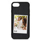 Bridal Photo Black Pebble Leather iPhone 8 Case