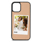 Bridal Photo Nude Pebble Leather iPhone 12 Mini Case