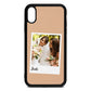 Bridal Photo Nude Pebble Leather iPhone Xr Case