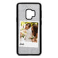 Bridal Photo Silver Pebble Leather Samsung S9 Case