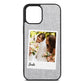 Bridal Photo Silver Pebble Leather iPhone 12 Pro Max Case