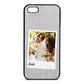 Bridal Photo Silver Pebble Leather iPhone 5 Case