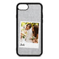 Bridal Photo Silver Pebble Leather iPhone 8 Case
