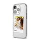 Bridal Photo iPhone 14 Pro Clear Tough Case Silver Angled Image