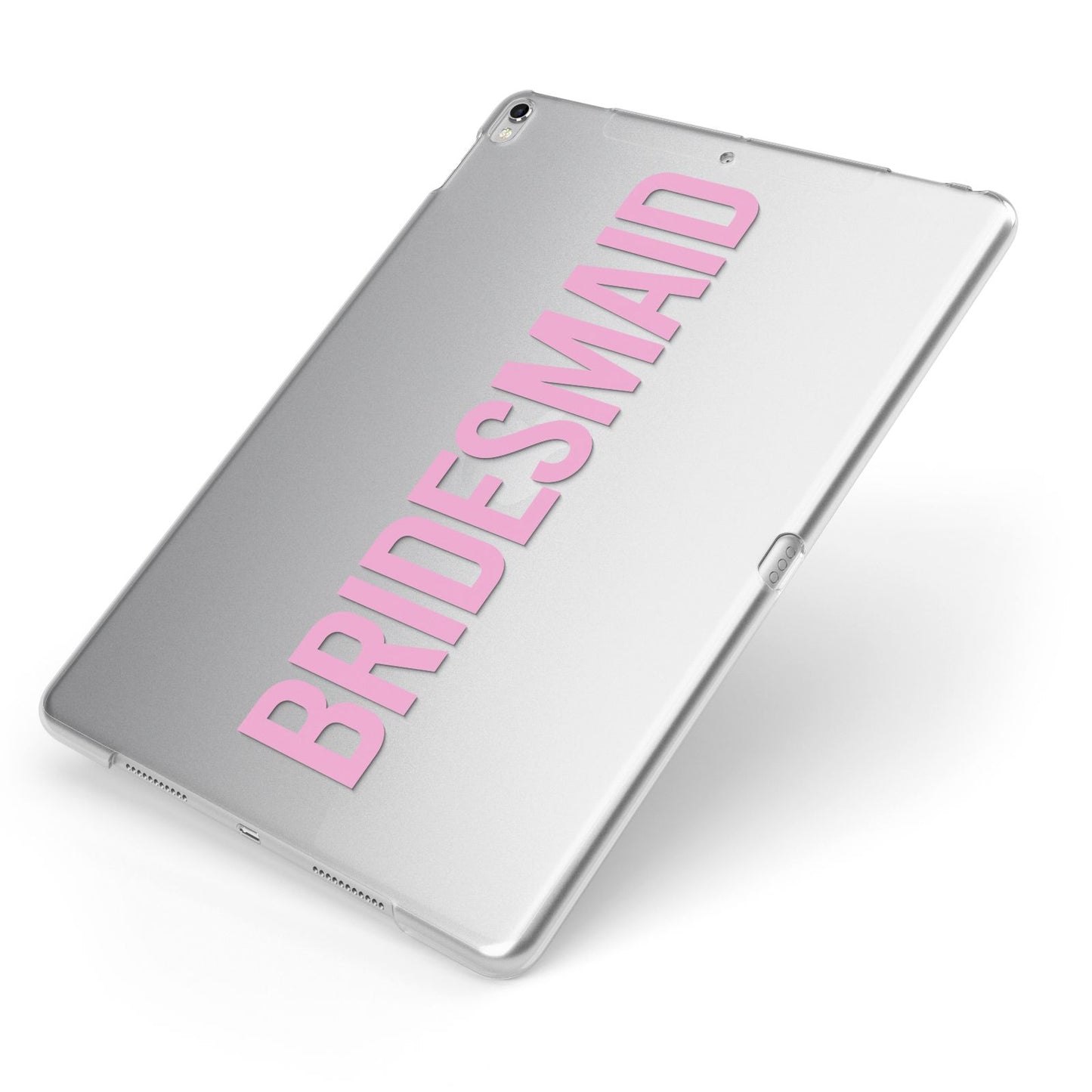 Bridesmaid Apple iPad Case on Silver iPad Side View