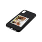 Bridesmaid Photo Black Pebble Leather iPhone Xr Case Side Angle