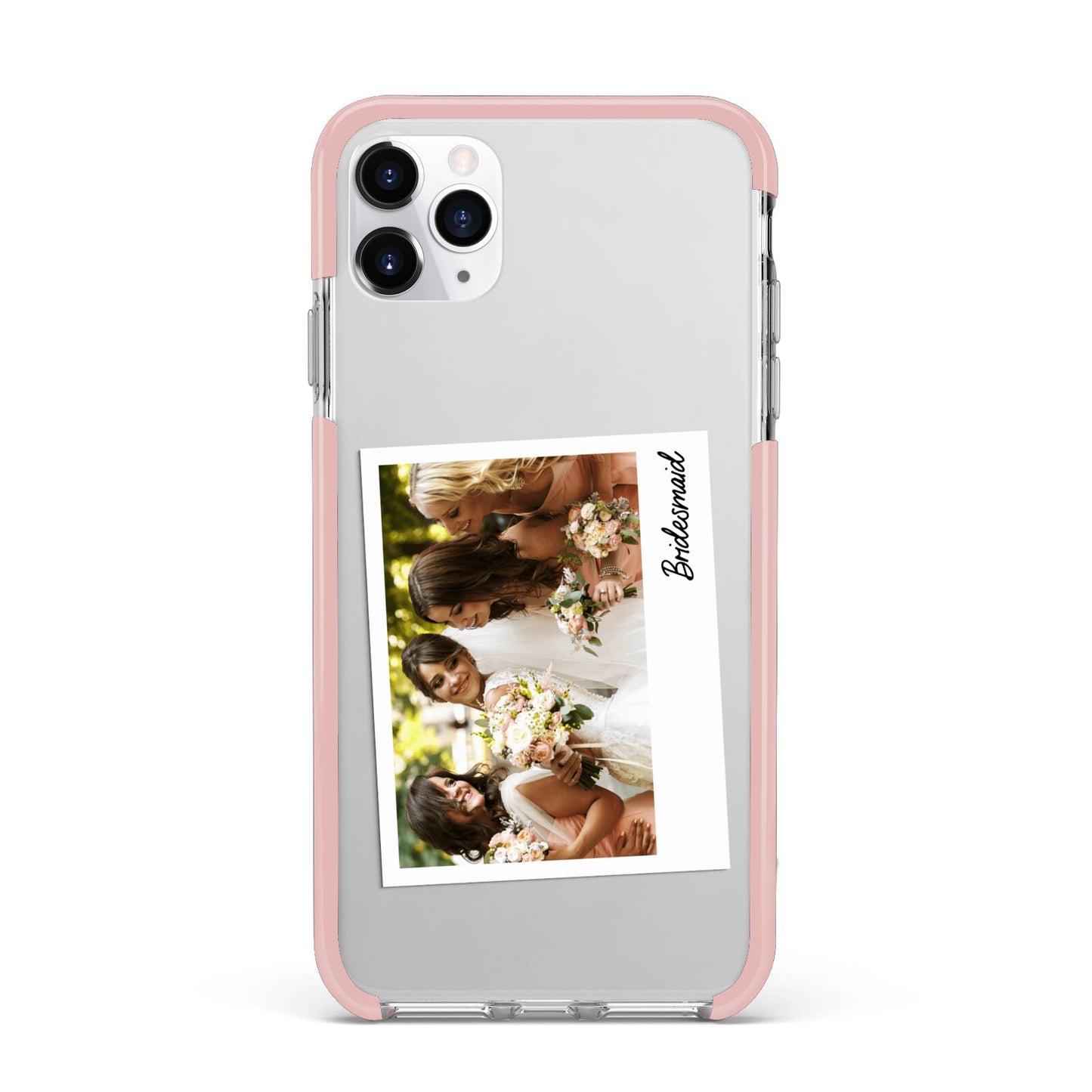 Bridesmaid Photo iPhone 11 Pro Max Impact Pink Edge Case